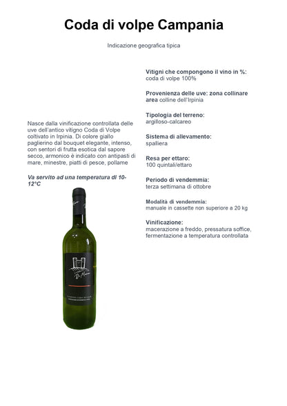 CODA DI VOLPE CAMPANIA IGT - 75CL - CANTINA DI MARCO