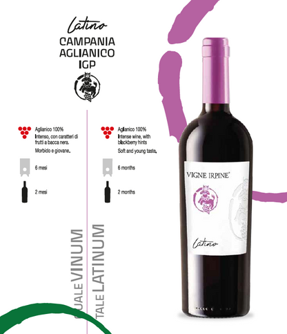 LATEINISCHER ROTWEIN CAMPANIA AGLIANICO IGP - 75CL - IRPINE WEINBERGE