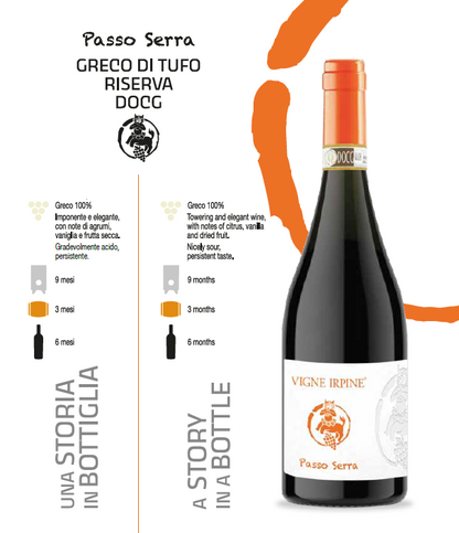 PASSO SERRA GRECO DI TUFO RISERVA DOCG WEISSWEIN – 75CL – IRPINE WEINBERGE